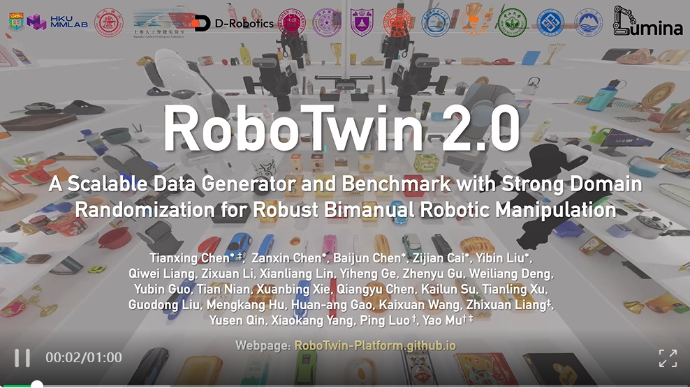 RoboTwin 2.0 benchmark overview