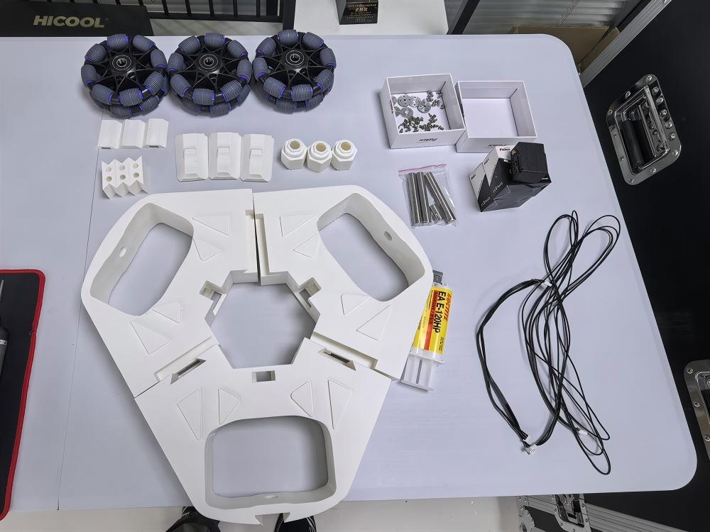 Chassis printed parts and fasteners