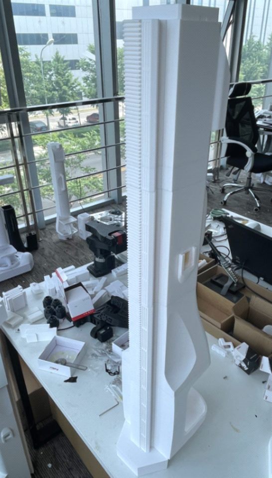 Assembled lift tower