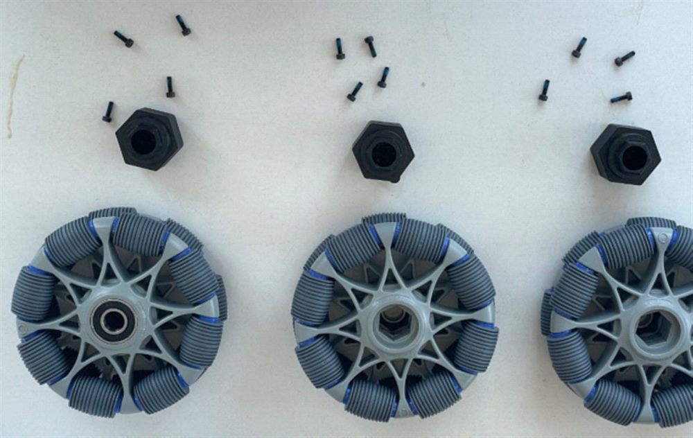 Wheel connectors and M3x10 screws