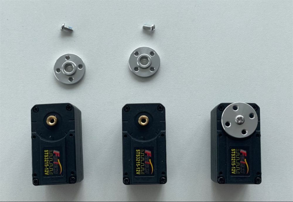 Wheel servos before installation